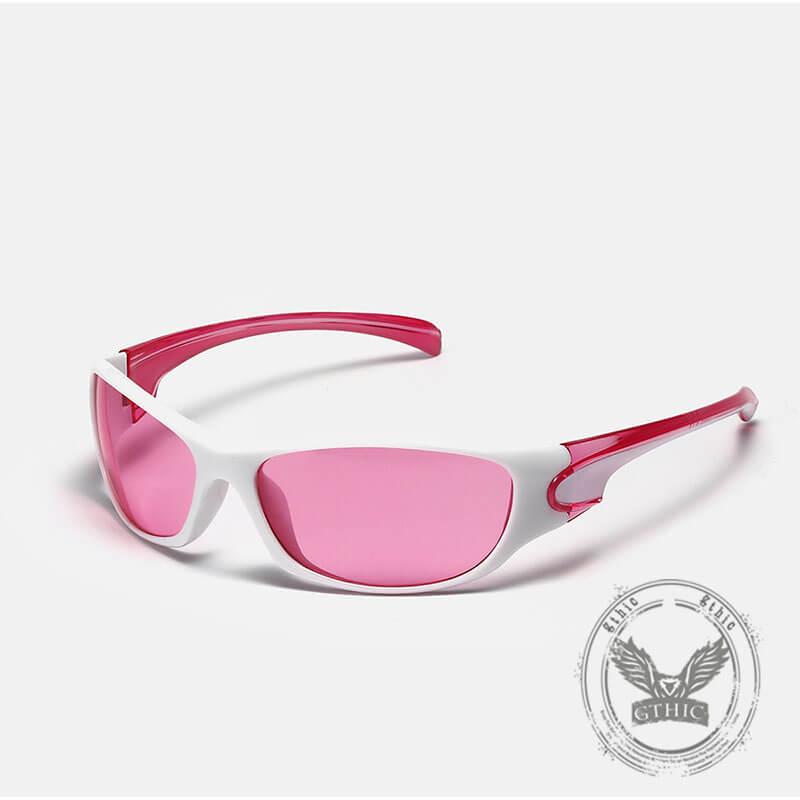 Y2K Millennial Color UV-Proof Square Frame PC Sunglasses | Gthic.com