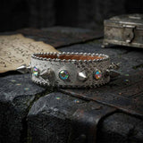 Y2K Spiked Rhinestone PU Leather Cuff Bracelet