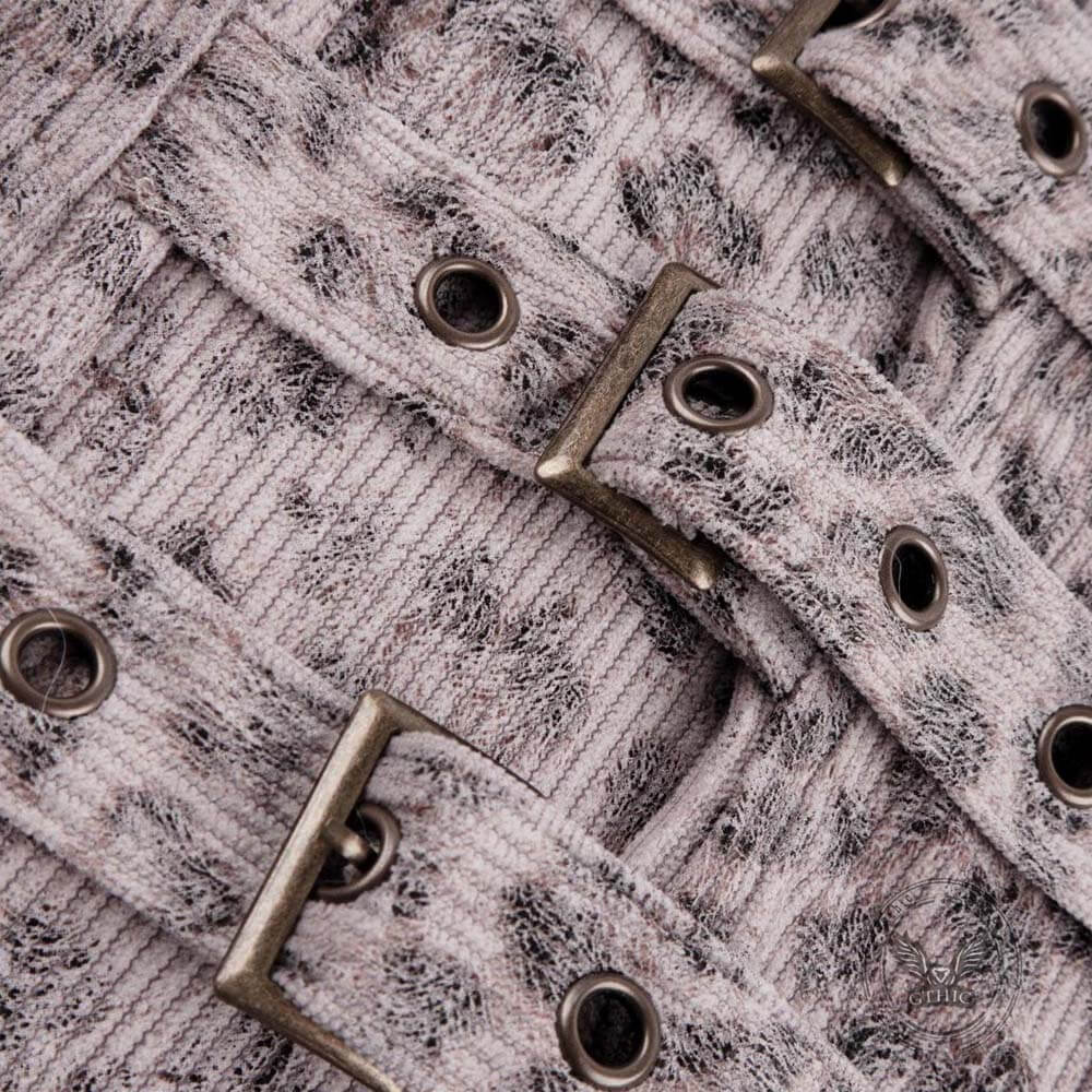 Y2K Star-Patterned Halter Suspender Furry Shorts Set