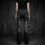 Y2K Street Strappy American-Style Bootcut Jeans | Gthic.com