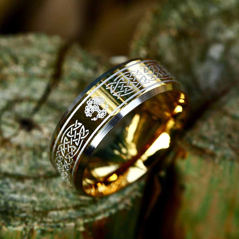 Yggdrasil Celtic Knot Stainless Steel Norse Ring