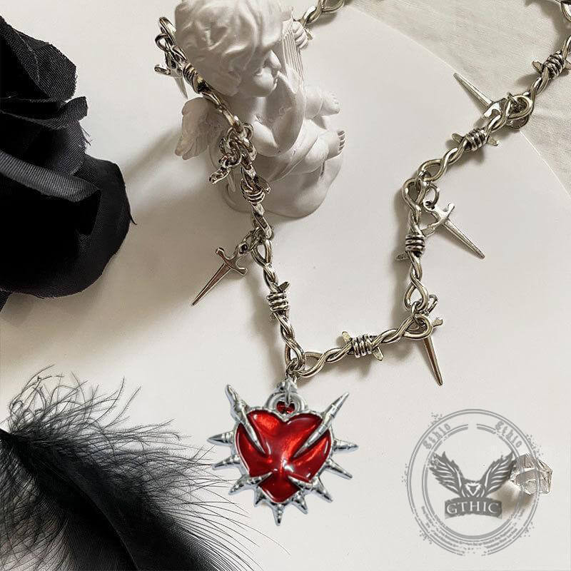 YK2 Love Sword Thorn Gothic Alloy Pendant | Gthic.com