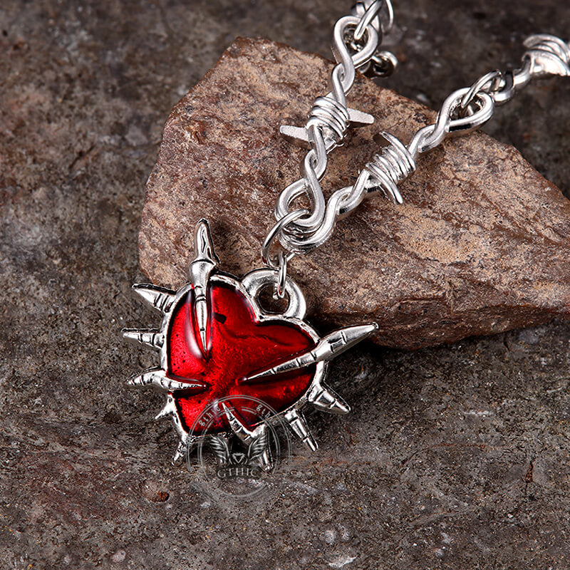 Y2K Love Sword Thorn Gothic Alloy Pendant