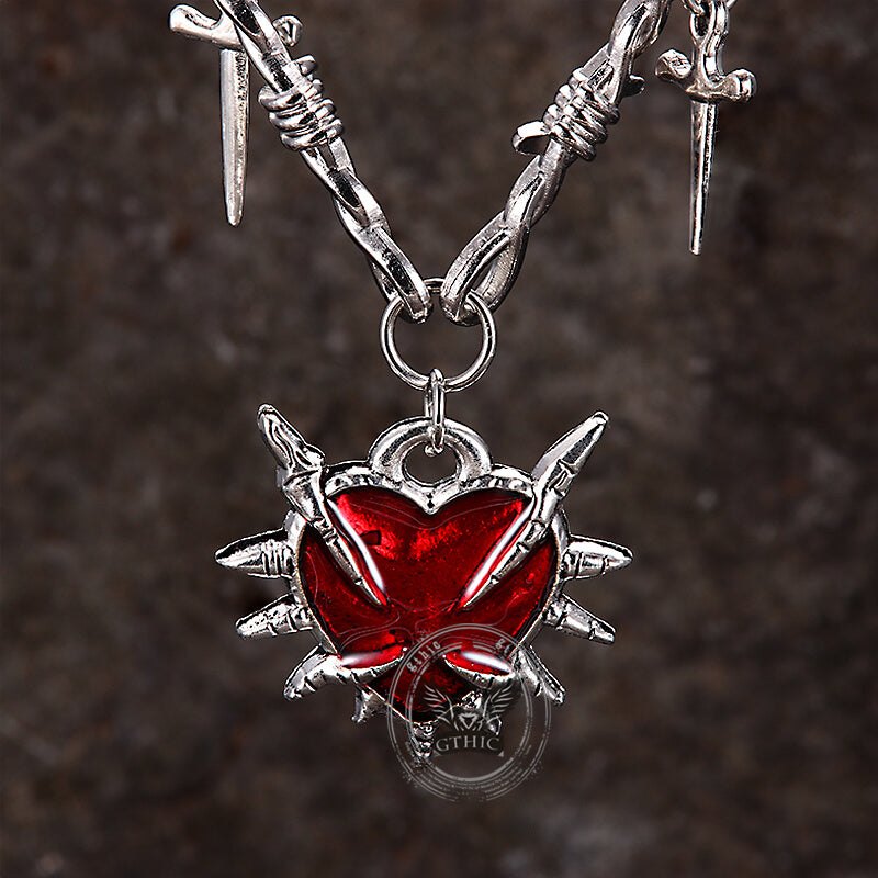 Y2K Love Sword Thorn Gothic Alloy Pendant