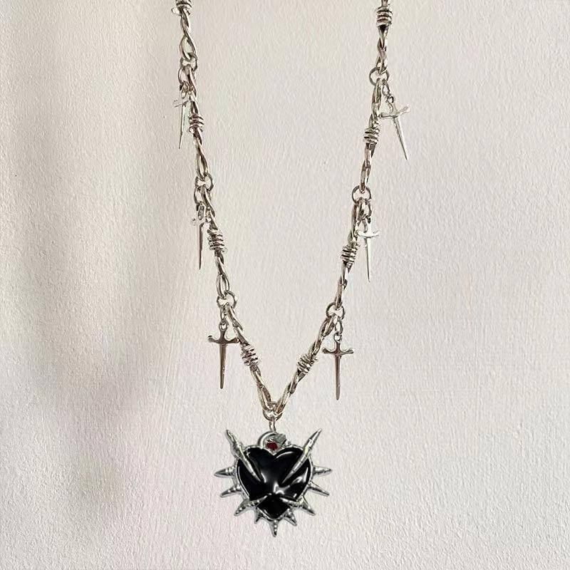 YK2 Love Sword Thorn Gothic Alloy Pendant | Gthic.com