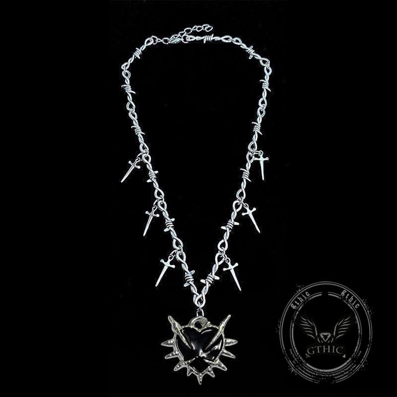 YK2 Love Sword Thorn Gothic Alloy Pendant | Gthic.com