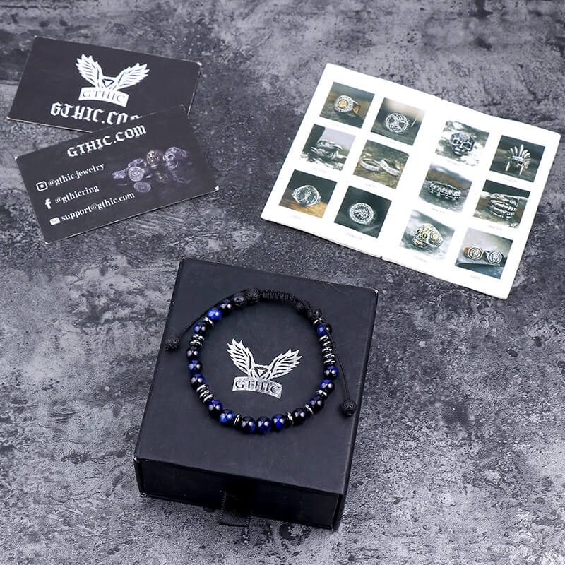 You Are Loved Tiger Eye Morse Code Bracelet