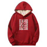 You Are Worthy And Loved Crew Collar Hoodie