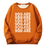 You Are Worthy And Loved Crew Collar Sweatshirt