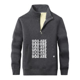 You Are Worthy And Loved Stand Collar Zip Sweatshirt