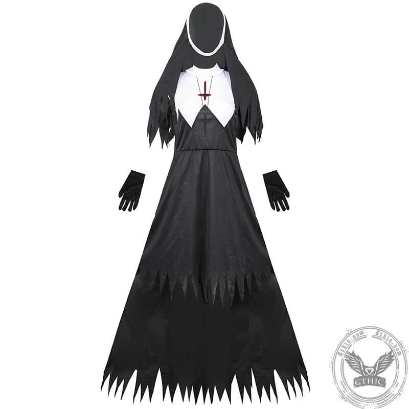 Zombie Nun Cosplay Halloween Costume | Gthic.com