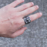 Feather Star Stainless Steel Ring