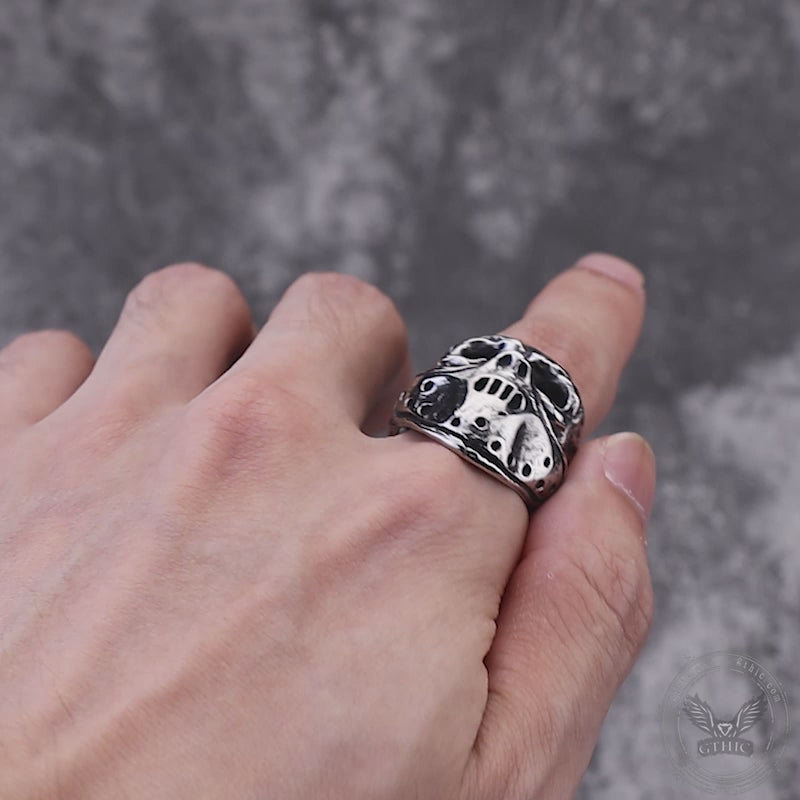 Hannibal Mask Stainless Steel Ring