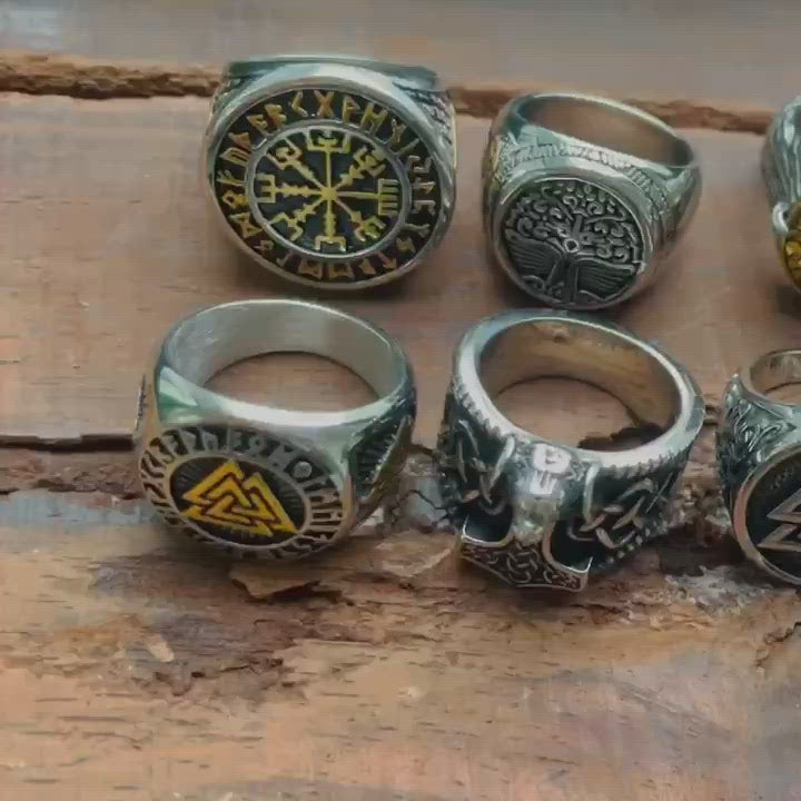 16 Viking Rings Set