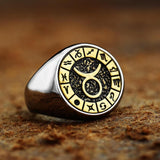 Taurus Stainless Steel Ring 01 | Gthic.com