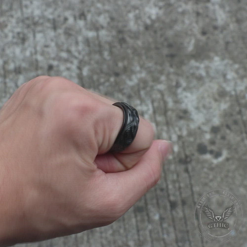 Eye of Providence Stainless Steel Spinner Ring