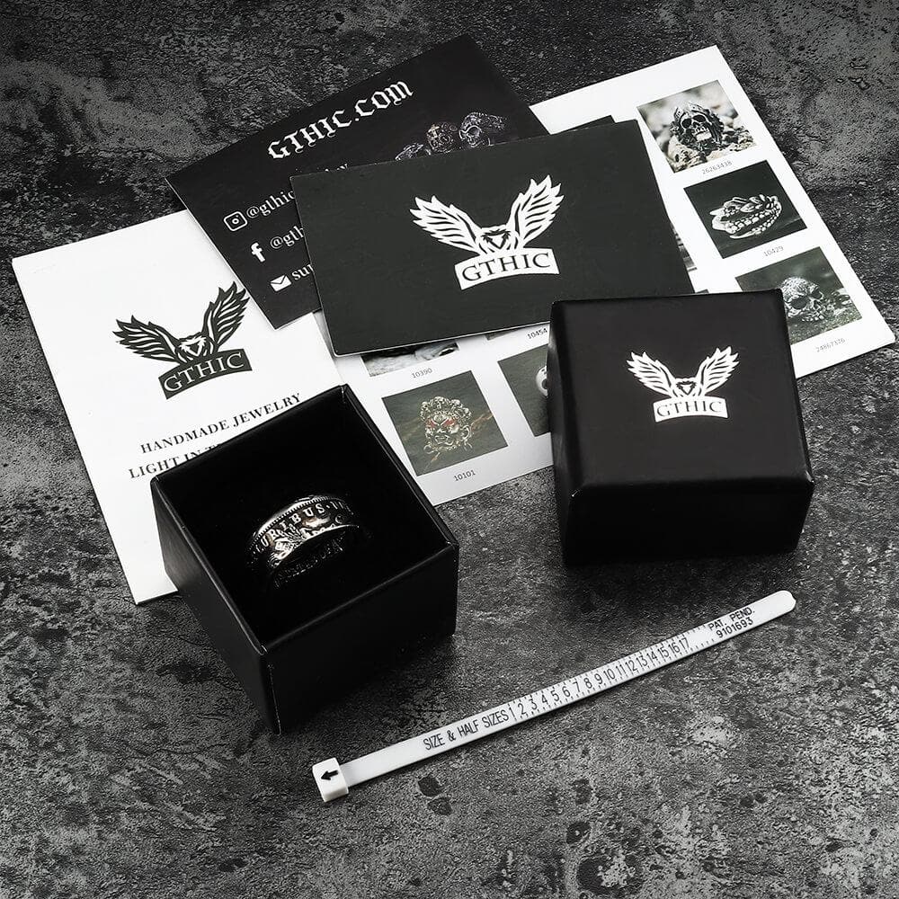 1896 Morgan Dollar Pattern Alloy Ring