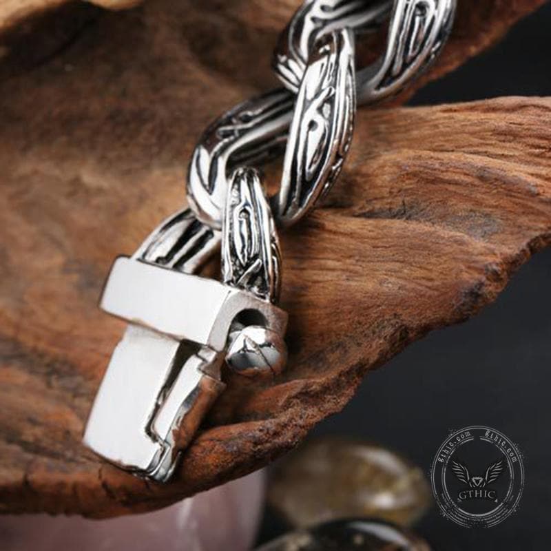 Vintage Cross Pattern Stainless Steel Bracelet