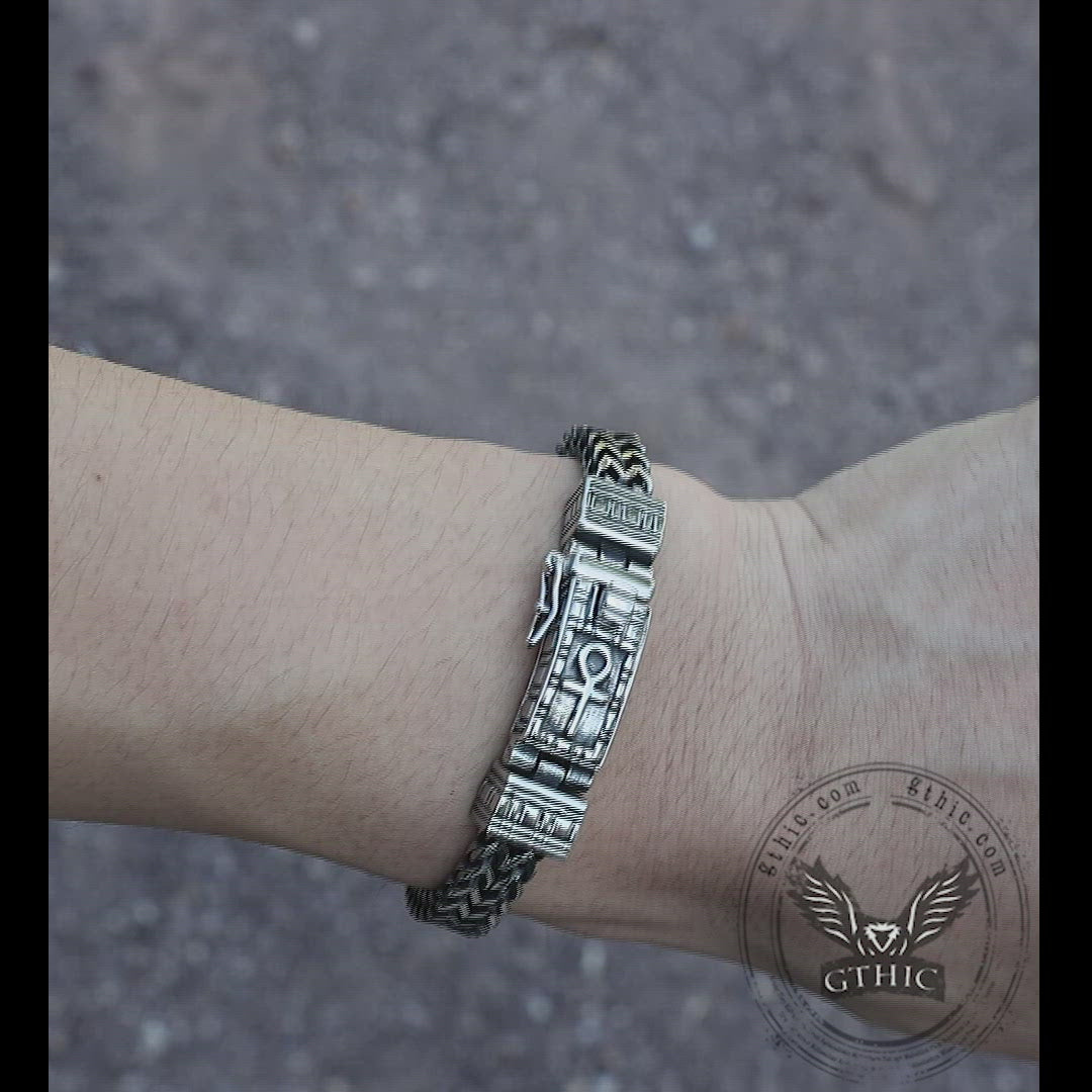 Ankh Stainless Steel Bracelet