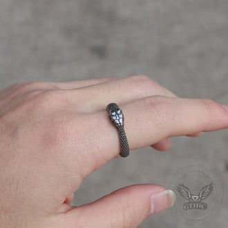 Ouroboros Snake Stainless Steel Ring