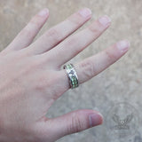 Luminous AG Stainless Steel Masonic Ring