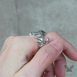 Hollow Dragon Stainless Steel Beast Ring