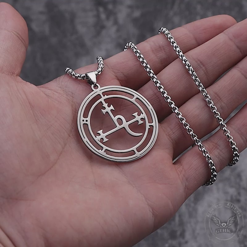 Sigil of Lilith Stainless Steel Necklace