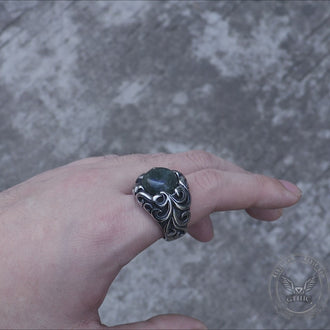 Gothic Moonstone Stainless Steel Ring