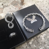 3 Pcs Mystery Dragon Stainless Steel Jewelry Set | Gthic.com