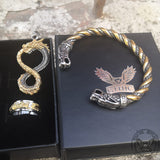 3 Pcs Mystery Dragon Stainless Steel Jewelry Set