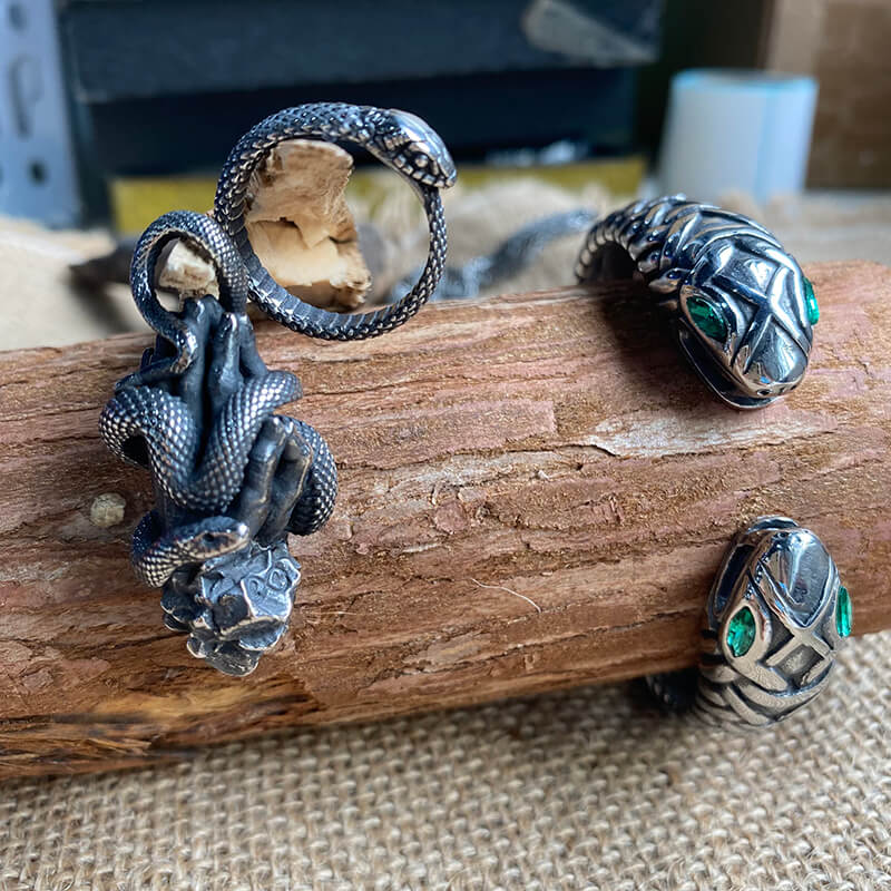 3 Pcs Ouroboros Snake Jewelry Set | Gthic.com