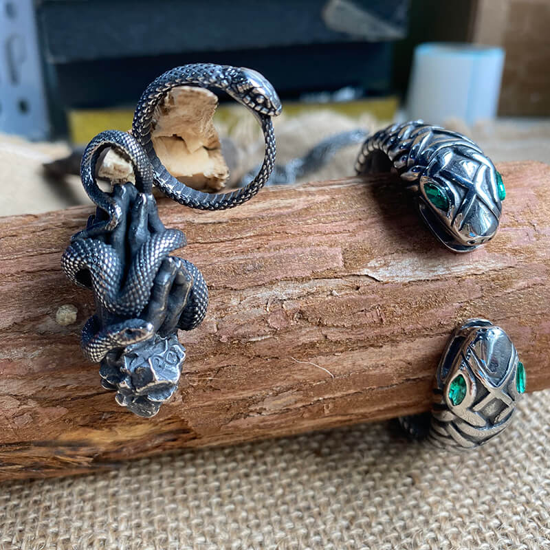 3 Pcs Ouroboros Snake Jewelry Set | Gthic.com