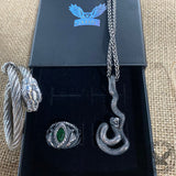 3 Pcs Power Snake Ring Jewelry Set | Gthic.com