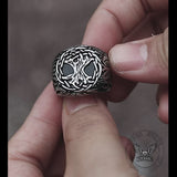 Yggdrasil 316L Stainless Steel Viking Ring