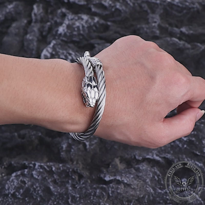 Snake Stainless Steel Animal Bracelet