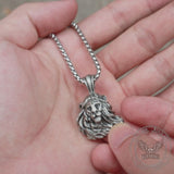 Domineering Lion Pure Tin Necklace