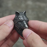 Fenrir Wolf Stainless Steel Viking Ring