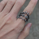 Vintage Octopus Arms Stainless Steel Animal Ring
