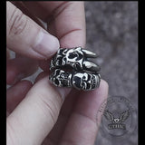 Beast Claw Stainless Steel Skull Ring
