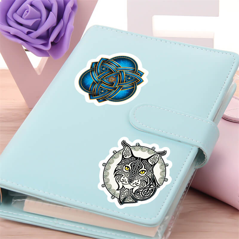50 Pcs Nordic Viking Totem Waterproof Stickers