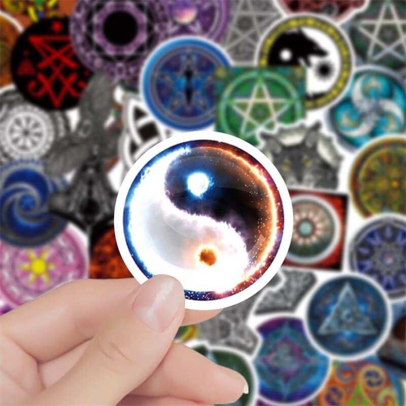 50 Pcs Nordic Viking Totem Waterproof Stickers