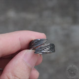 Angel Wing Stainless Steel Ring