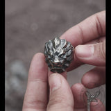 3D Lion Sterling Silver Beast Ring