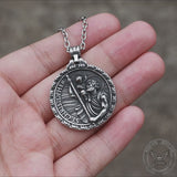 St. Christopher Guide Us Stainless Steel Pendant