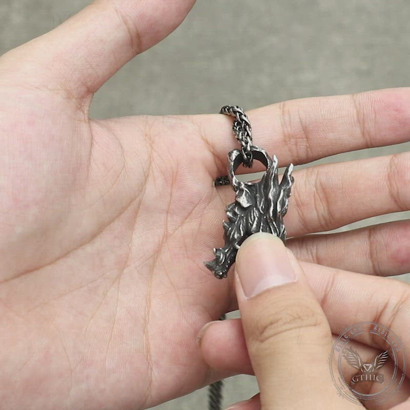 Dragon Head Stainless Steel Pendant