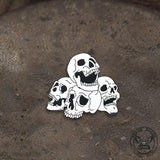 6 Pcs Punk Skull Design Alloy Brooches | Gthic.com