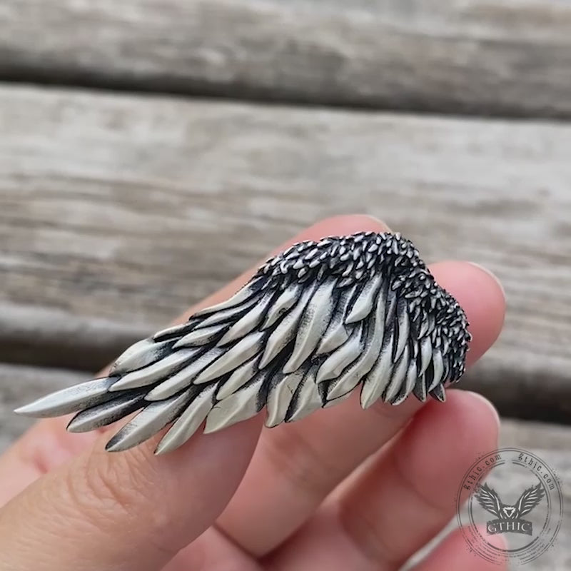 Angel Wing Sterling Silver Ring