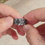 Vintage Runen Edelstahl Wikinger Ring
