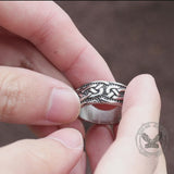 Retro Celtic Knots Stainless Steel Viking Ring