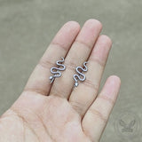 Vintage Snake Stainless Steel Ear Climber Cuffs